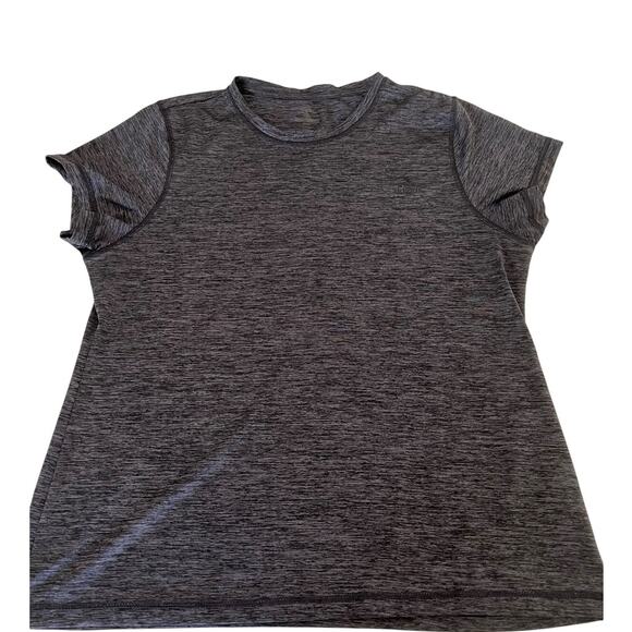 Adidas Golf Gray Marled Athletic Knit Top Lightweight Woman Size XL Sports Cool - Picture 1 of 7